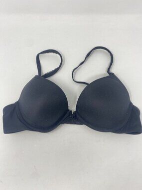Victoria's Secret Body By Victoria Push Up Bra Black Sz 34B Underwire Preowned